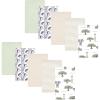 imageHudson Baby Cotton Flannel Burp Cloths 10Pack Wild Safari Adventures One Size