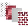 imageHudson Baby Infant Boys Cotton Flannel Burp Cloths 4Pack Fire Truck One Size