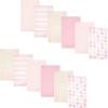 imageHudson Baby Infant Girls Cotton Flannel Burp Cloths 12Pack Bundle Multi Color Girls Elephant One Size