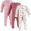 imageHudson Baby Unisex Baby Cotton Sleep and PlayMauve Floral Love