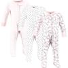 imageHudson Baby Unisex Baby Cotton Sleep and PlayPink Bows