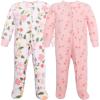 imageHudson Baby Unisex Baby Fleece Sleep and PlayFamily Floral