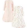 imageHudson Baby Unisex Baby Thermal Long Sleeve Sleeping Bag 2pk Soft Pink Sage Rose 1218 Months