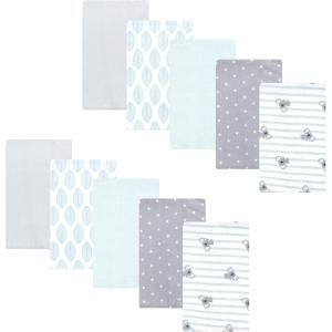 imageHudson Baby Cotton Flannel Burp Cloths 10Pack Koala Stripe One Size