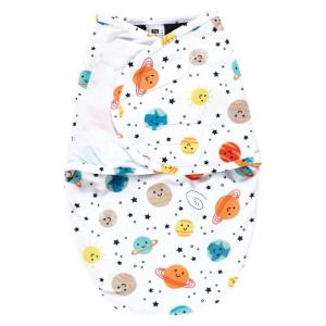 imageHudson Baby Infant Boy Plush Faux Fur Swaddle Wrap Sea Characters 03 MonthsHappy Planets