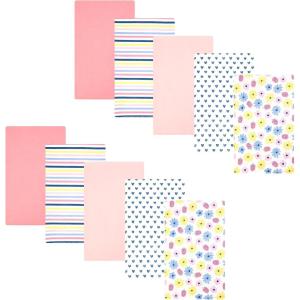 imageHudson Baby Unisex Baby Cotton Flannel Burp Cloths One SizeFlowers and Strawberries