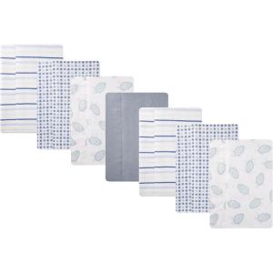 imageHudson Baby Unisex Baby Cotton Flannel Burp Cloths One SizeLittle Sea Turtle