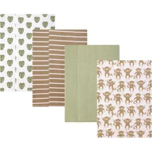imageHudson Baby Unisex Baby Cotton Flannel Burp Cloths One SizeMonkey