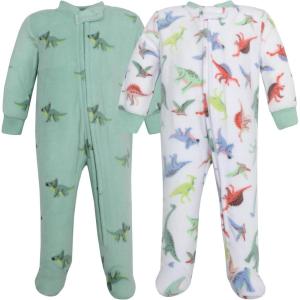 imageHudson Baby Unisex Baby Fleece Sleep and PlayCheerful Dino Friends