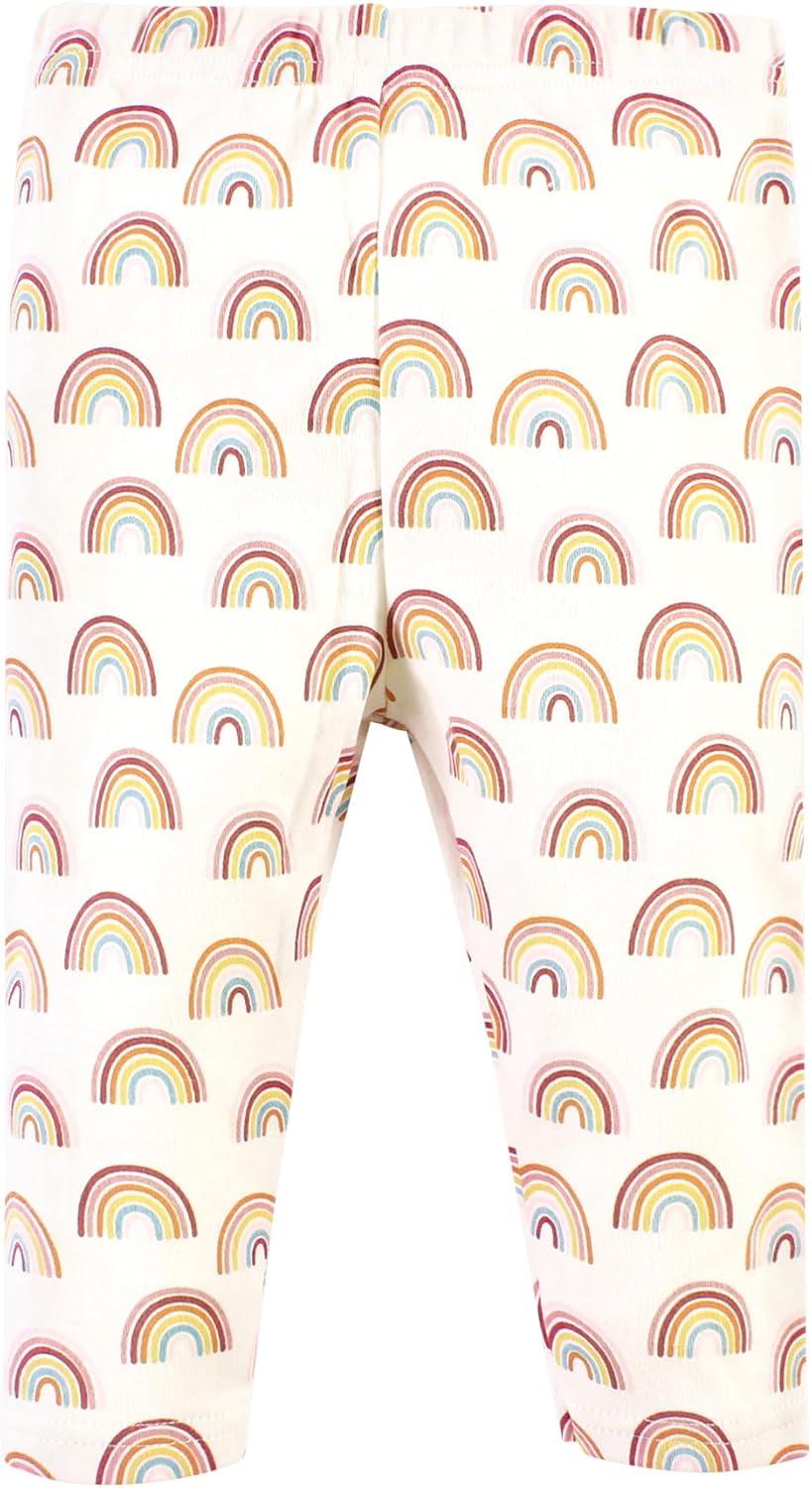 imageHudson Baby Unisex Baby Cotton Bodysuit Pant and Shoe Set Sunshine Rainbows 912 Months