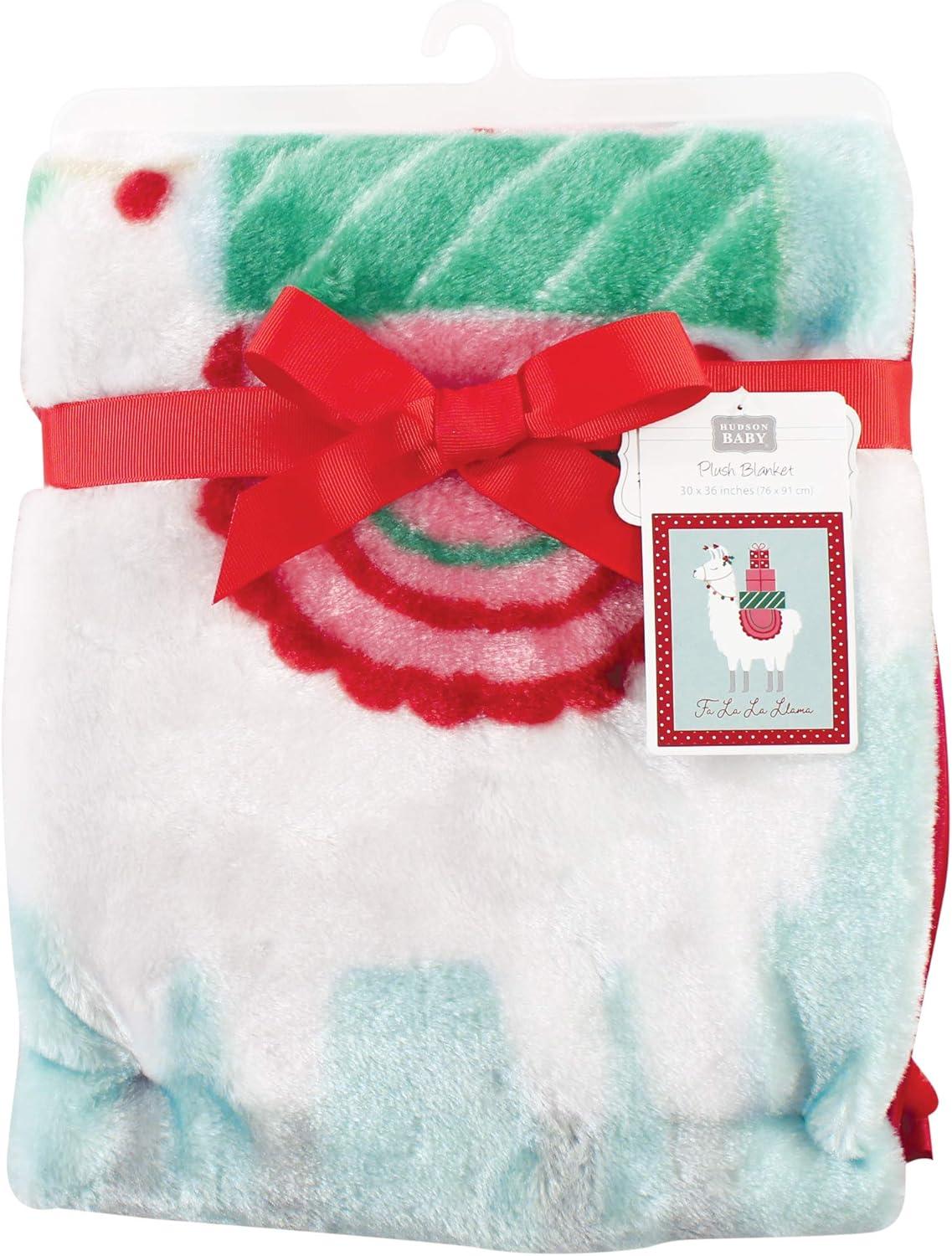 imageHudson Baby Unisex Baby High Pile Plush Blanket Moose Wonderful Time One SizeFa La Llama