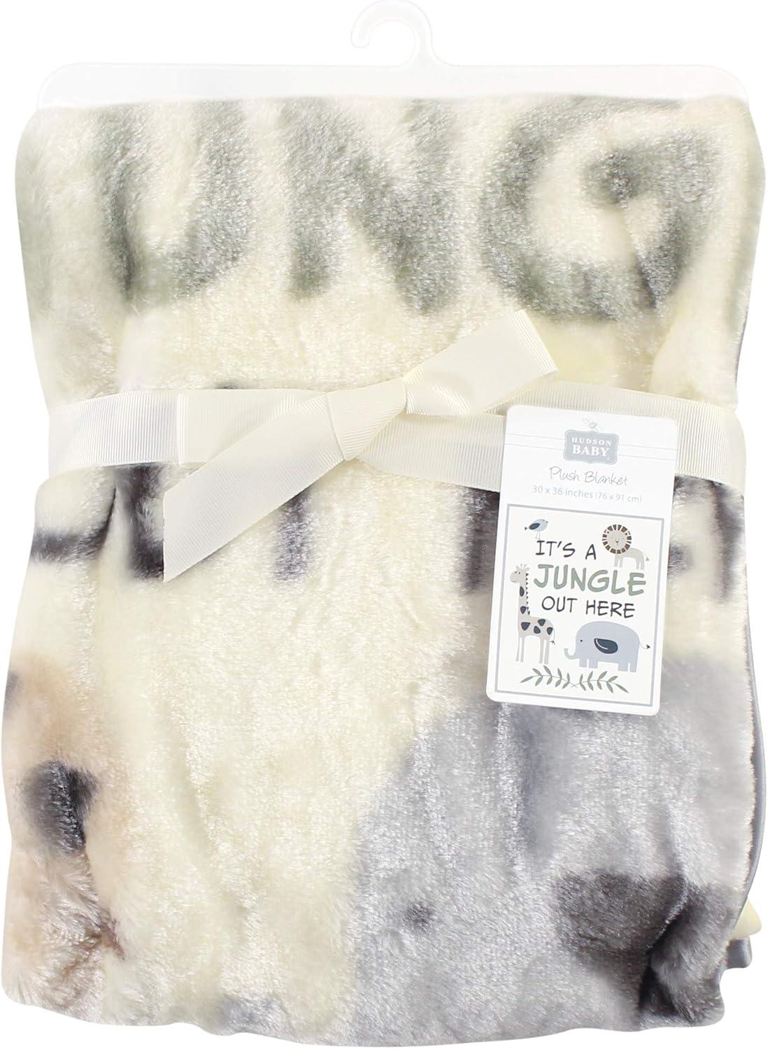 imageHudson Baby Unisex Baby High Pile Plush Blanket Moose Wonderful Time One SizeIts a Jungle Out Here