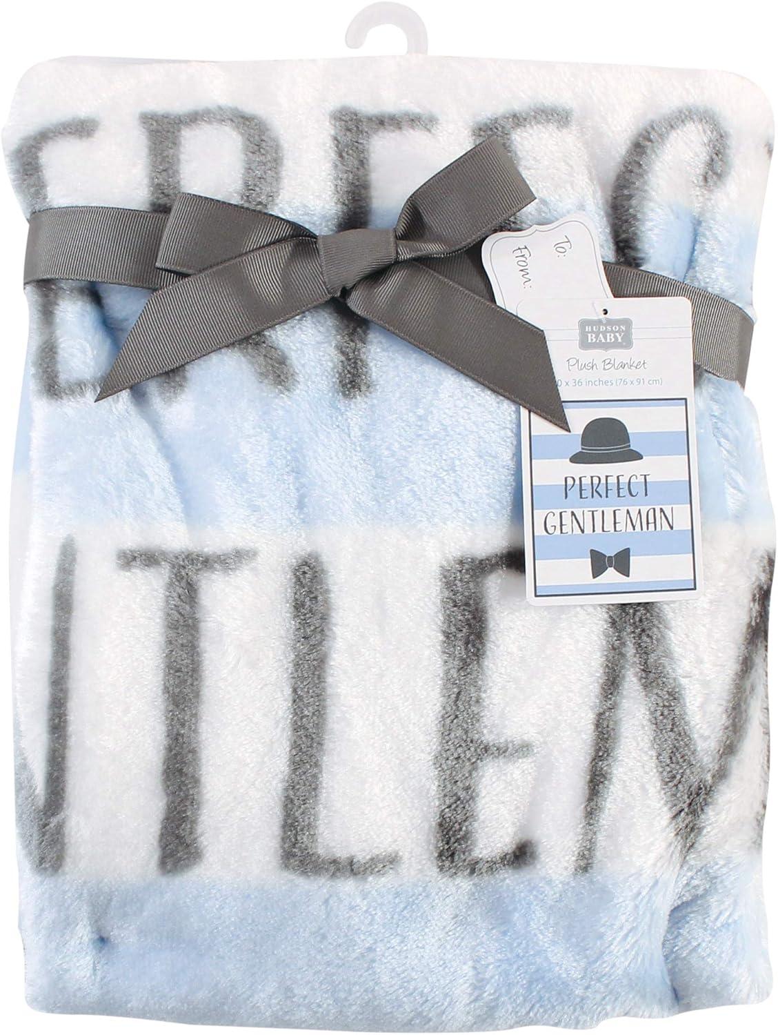 imageHudson Baby Unisex Baby High Pile Plush Blanket Moose Wonderful Time One SizePerfect Gentleman