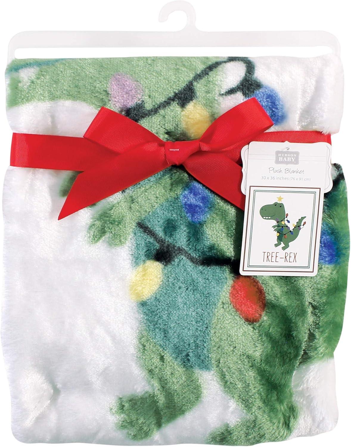 imageHudson Baby Unisex Baby High Pile Plush Blanket Moose Wonderful Time One SizeTree Rex