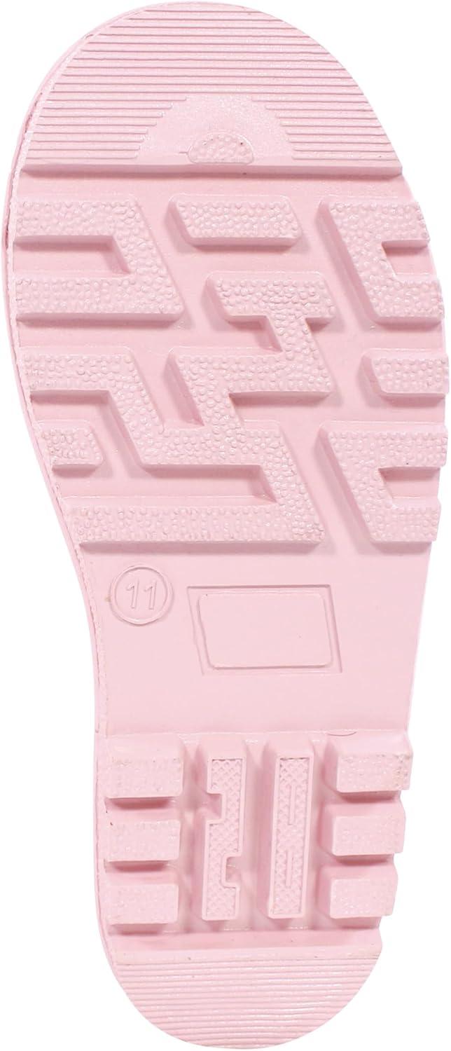 imageHudson Baby Unisex Baby and Toddler Rain BootsMauve Ditsy Rose