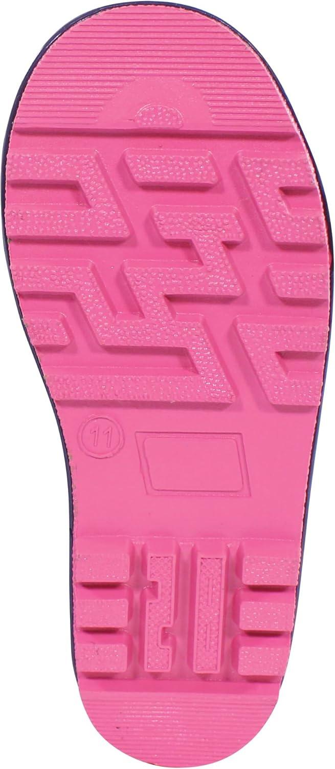 imageHudson Baby Unisex Baby and Toddler Rain BootsNavy Rainbow