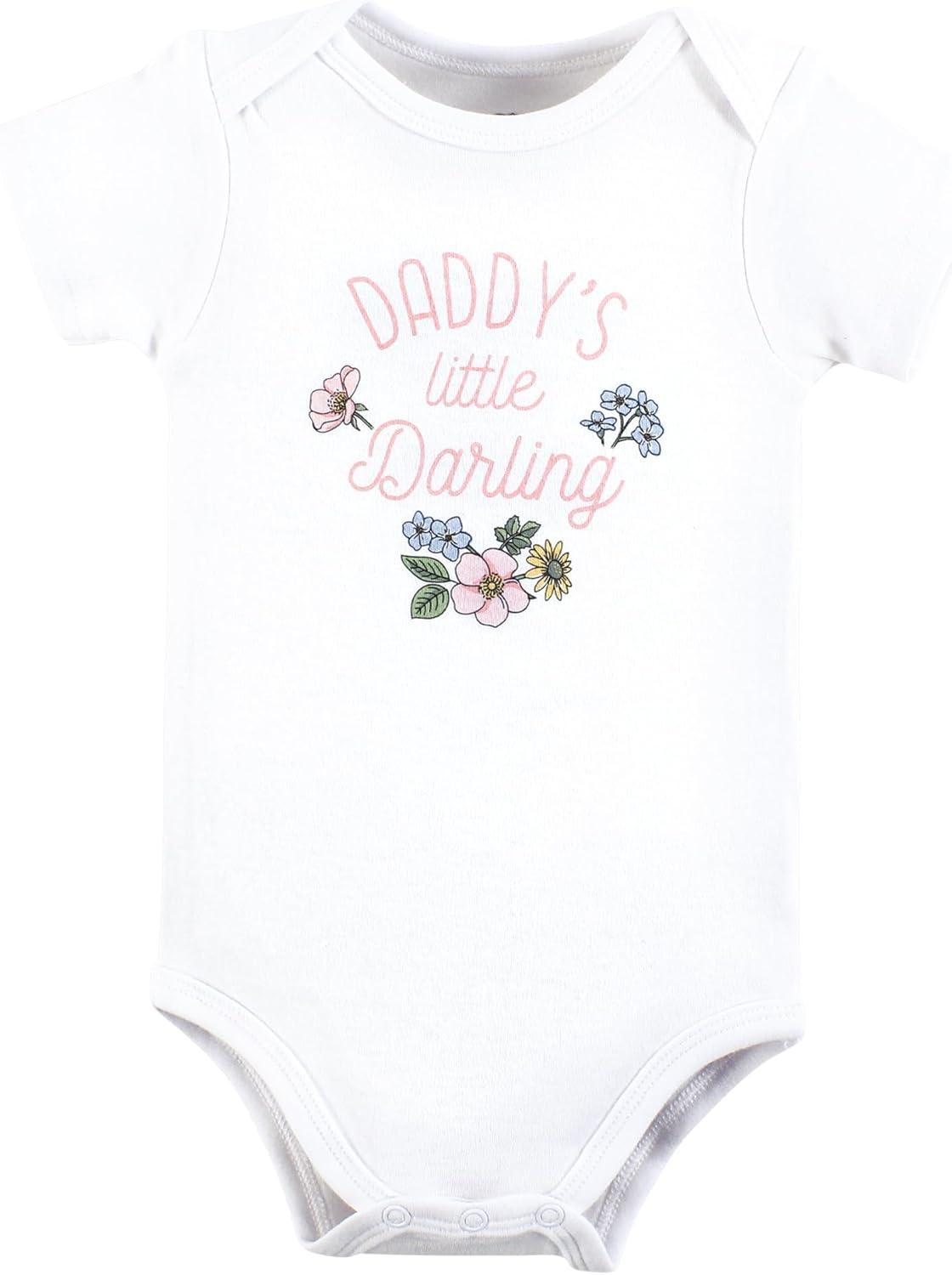 imageHudson Baby babyboys Cotton Bodysuits 3packDaddys Little Darling