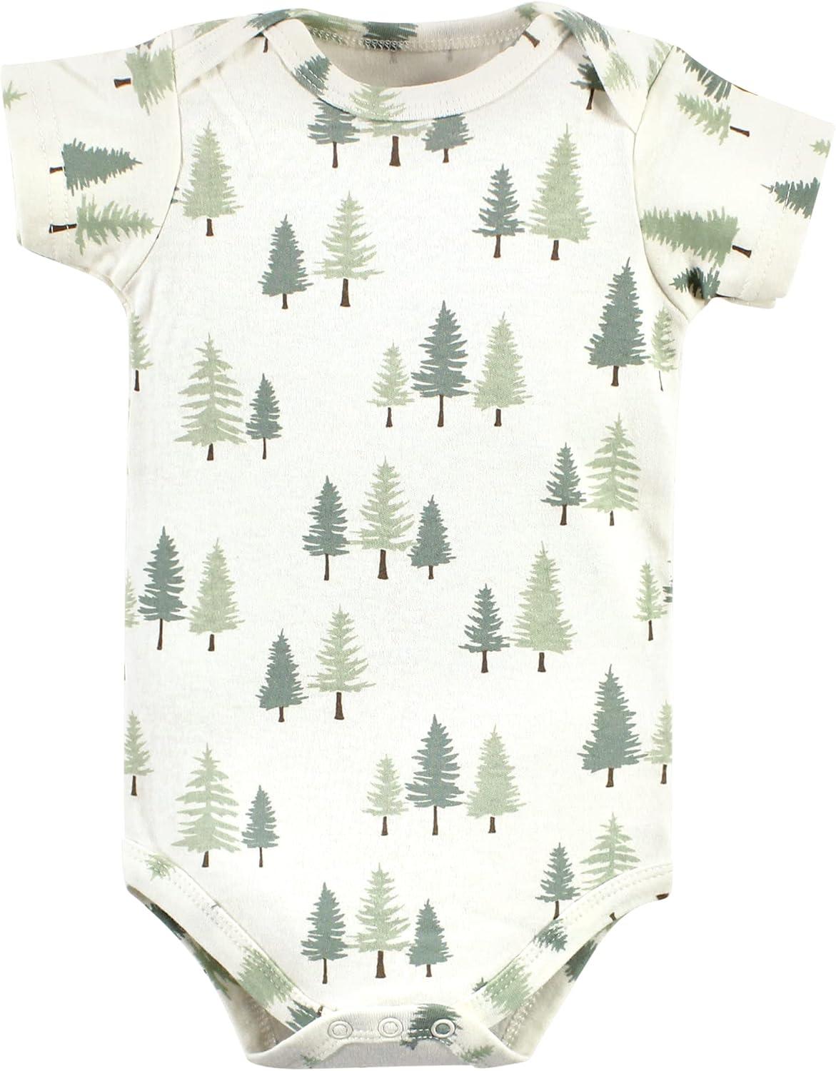 imageHudson Baby babyboys Cotton Bodysuits 3packForest Deer