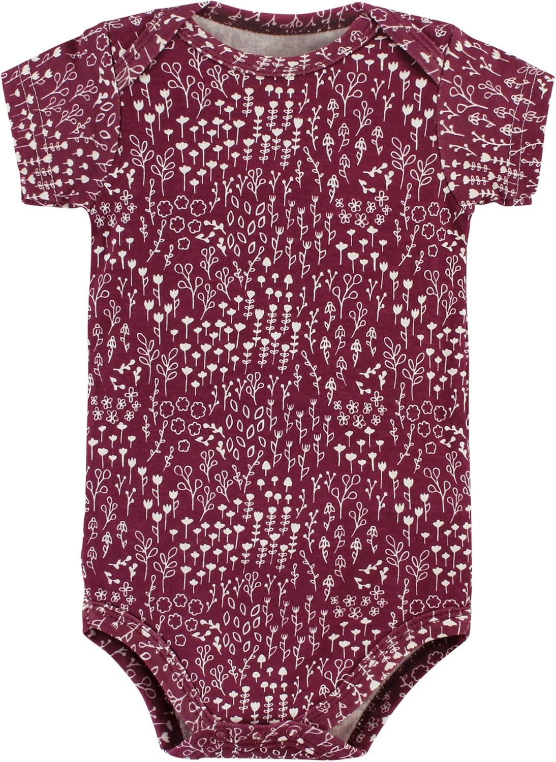 imageHudson Baby babyboys Cotton Bodysuits 3packLittle Love Flowers