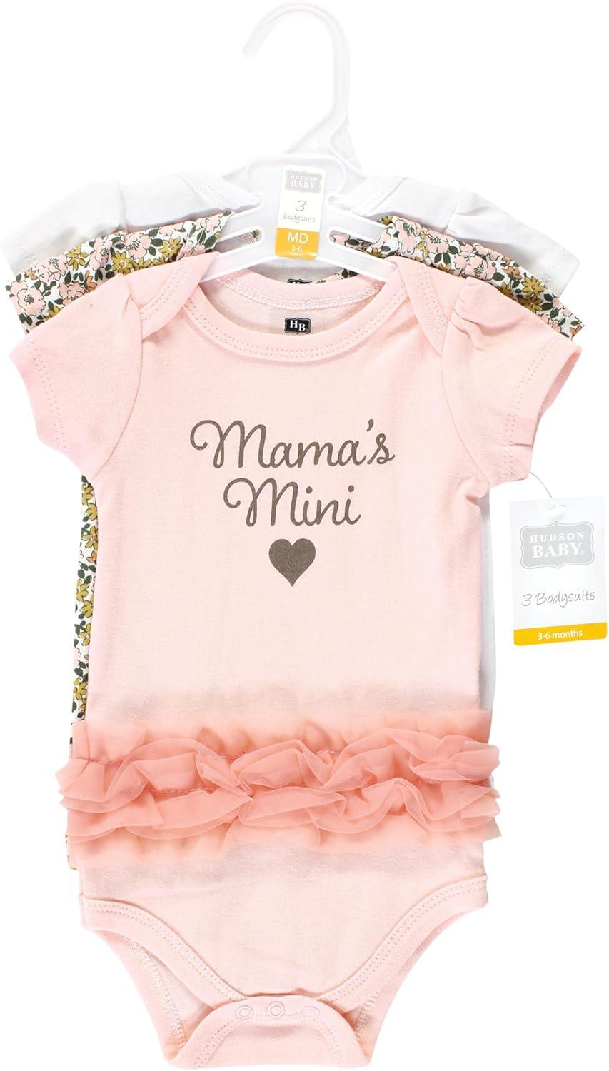 imageHudson Baby babyboys Cotton Bodysuits 3packMamas Mini Tutu