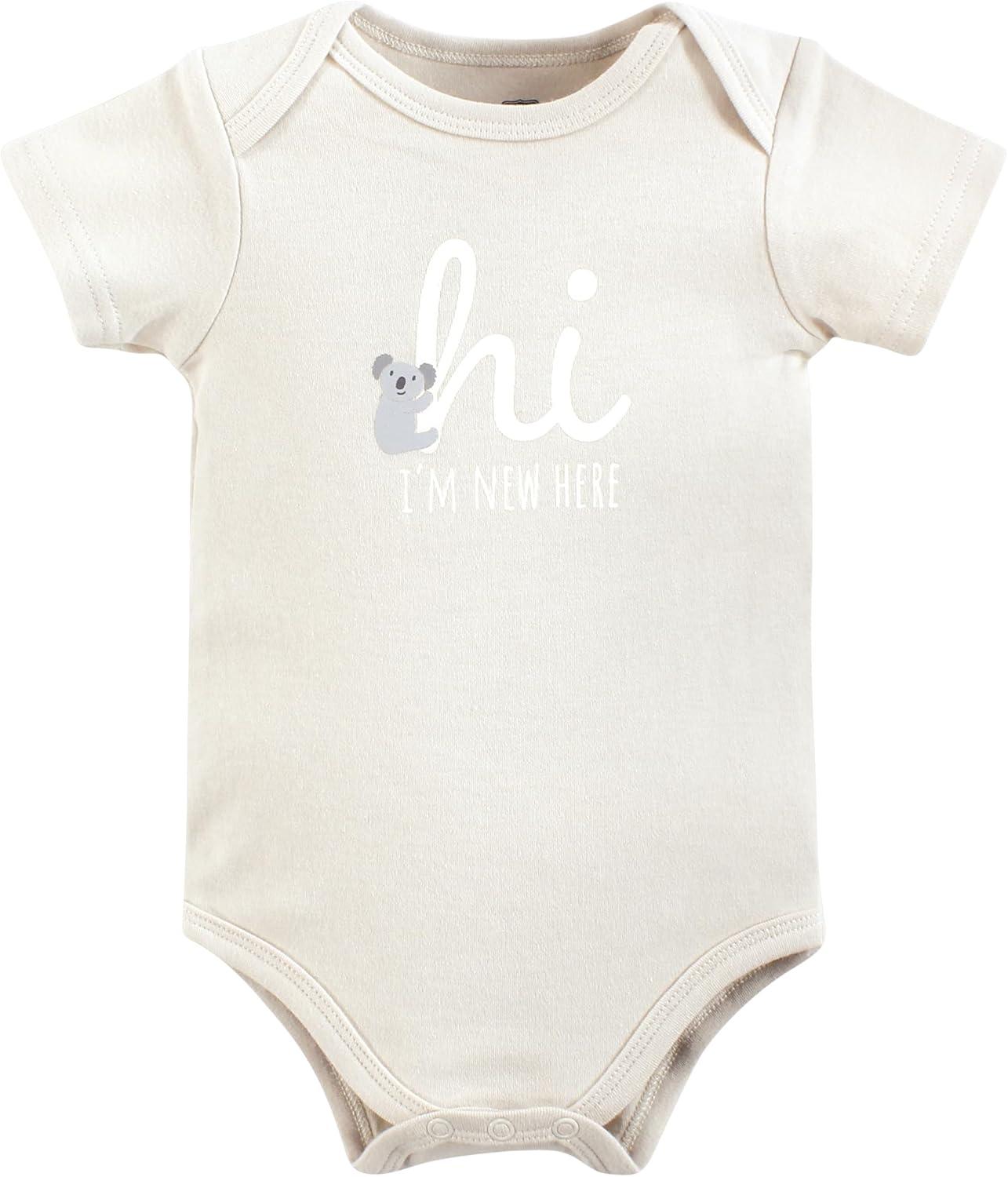imageHudson Baby babyboys Cotton Bodysuits 3packNew Here