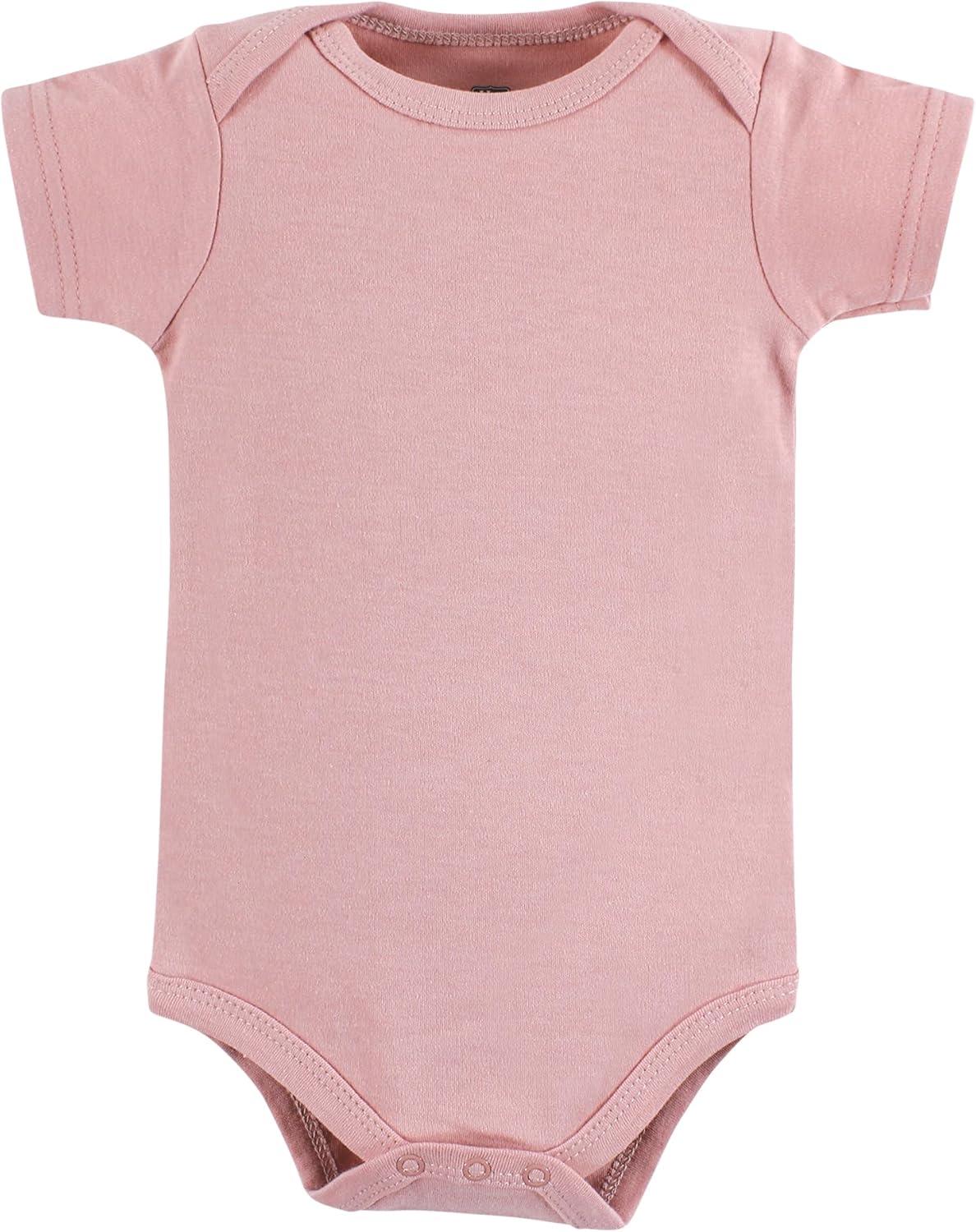 imageHudson Baby babygirls Cotton Bodysuits 5packGirl Daddy Pink Navy