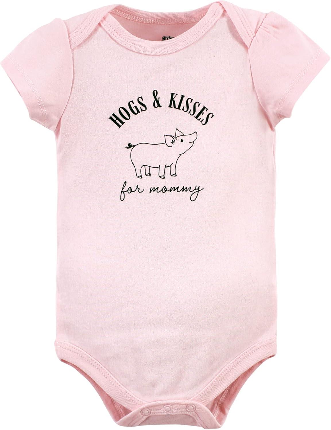 imageHudson Baby babygirls Cotton Bodysuits 5packGirl Farm