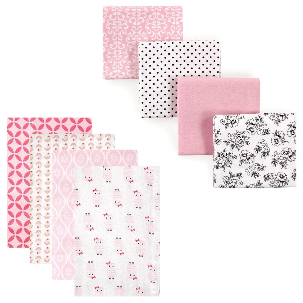 imageFlannel Receiving Blanket 8PackOwlToile