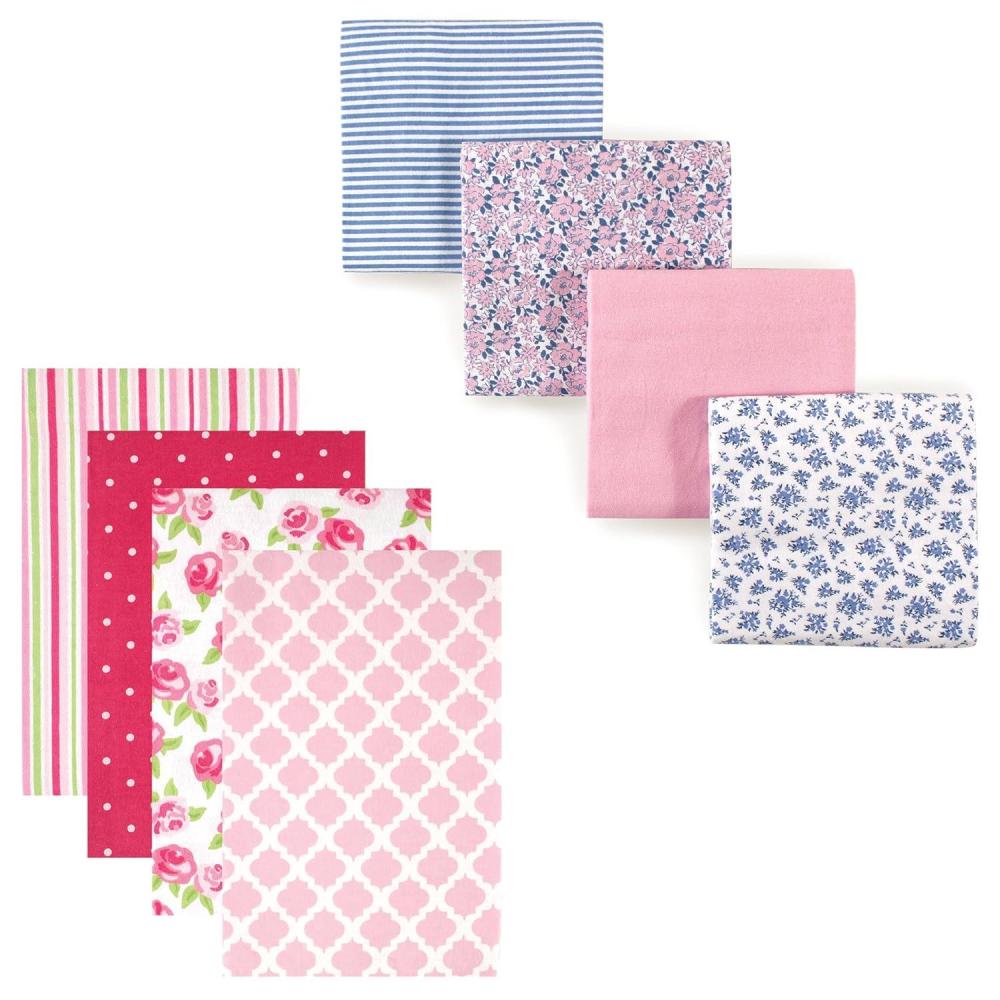 imageFlannel Receiving Blanket 8PackRoseClassic Floral