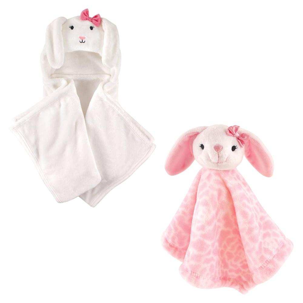 imageHooded Blanket ampamp Security BlanketBunnyPink Bunny