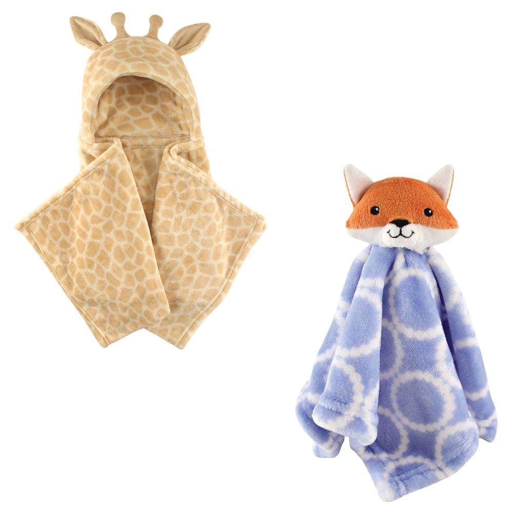 imageHooded Blanket ampamp Security BlanketGiraffeBlue Fox