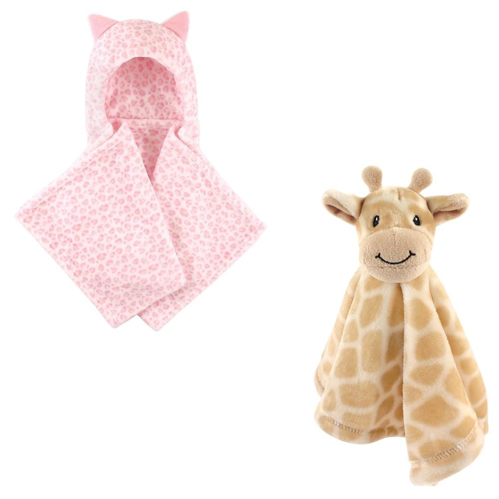 imageHooded Blanket ampamp Security BlanketLeopardGiraffe
