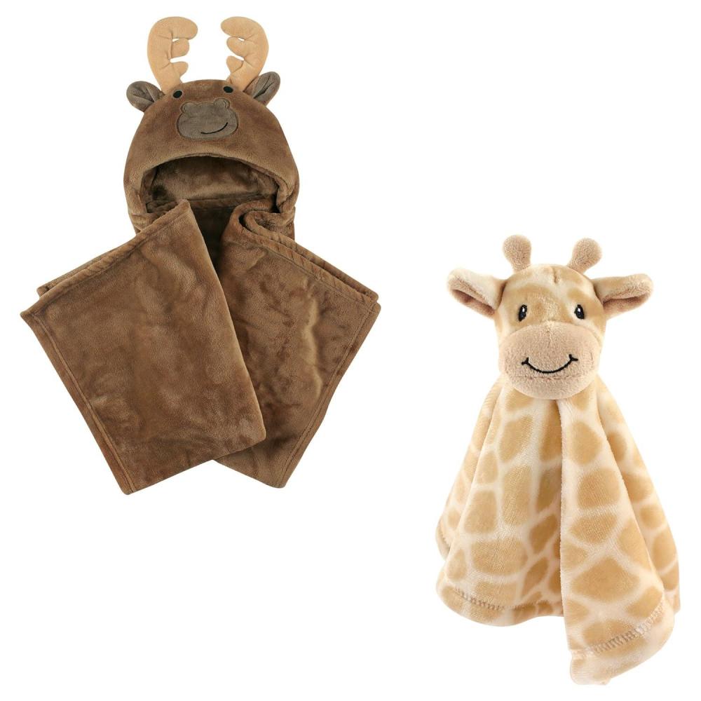 imageHooded Blanket ampamp Security BlanketMooseGiraffe