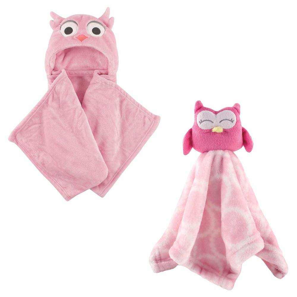 imageHooded Blanket ampamp Security BlanketPink OwlPink Owl