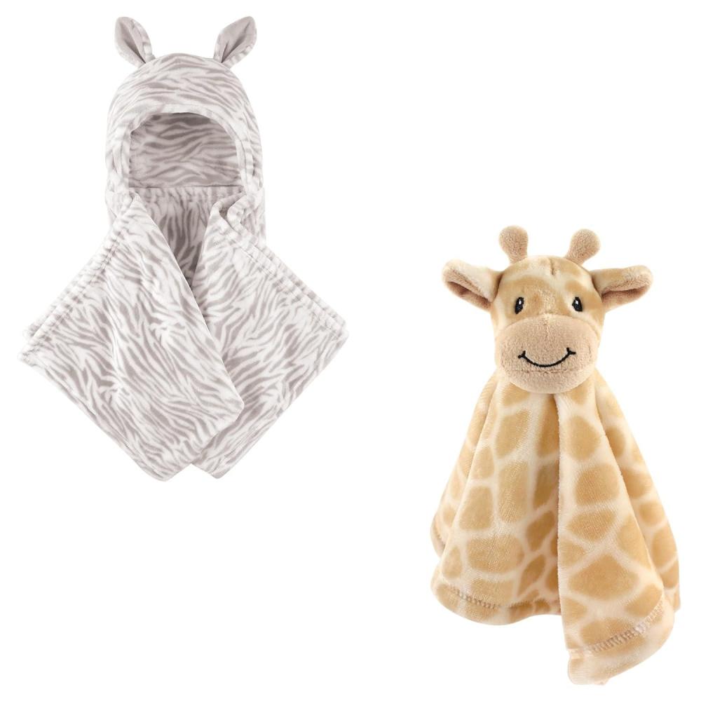 imageHooded Blanket ampamp Security BlanketZebraGiraffe