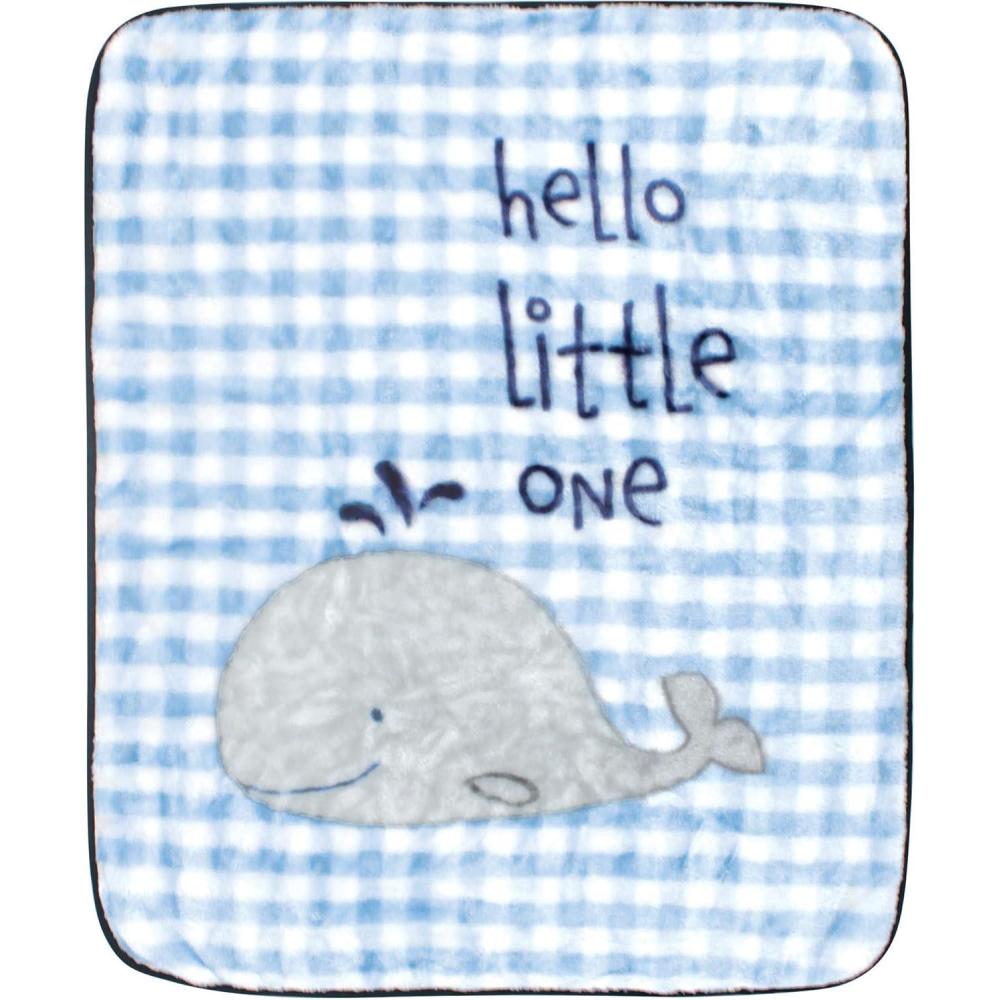 imageHudson Baby Unisex Baby High Pile Plush Blanket Moose Wonderful Time One SizeHello Little One