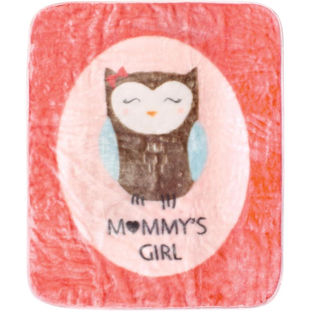 imageHudson Baby Unisex Baby High Pile Plush Blanket Moose Wonderful Time One SizeMommys Girl