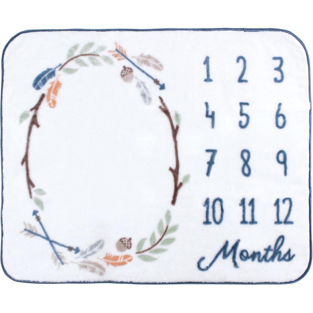 imageHudson Baby Unisex Baby High Pile Plush Blanket Moose Wonderful Time One SizeWoodland