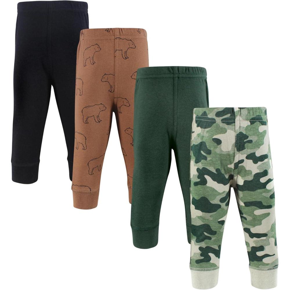 imageHudson Baby Unisex Baby and Toddler Cotton Pants and LeggingsCamo