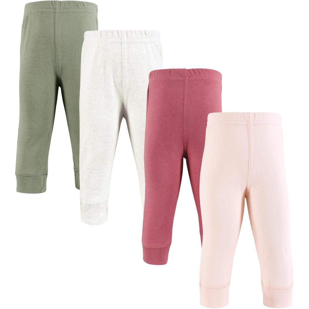imageHudson Baby Unisex Baby and Toddler Cotton Pants and LeggingsPink Sage