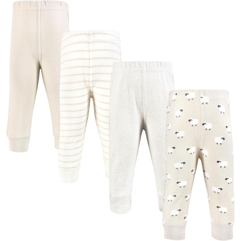 imageHudson Baby Unisex Baby and Toddler Cotton Pants and LeggingsTaupe Sheep