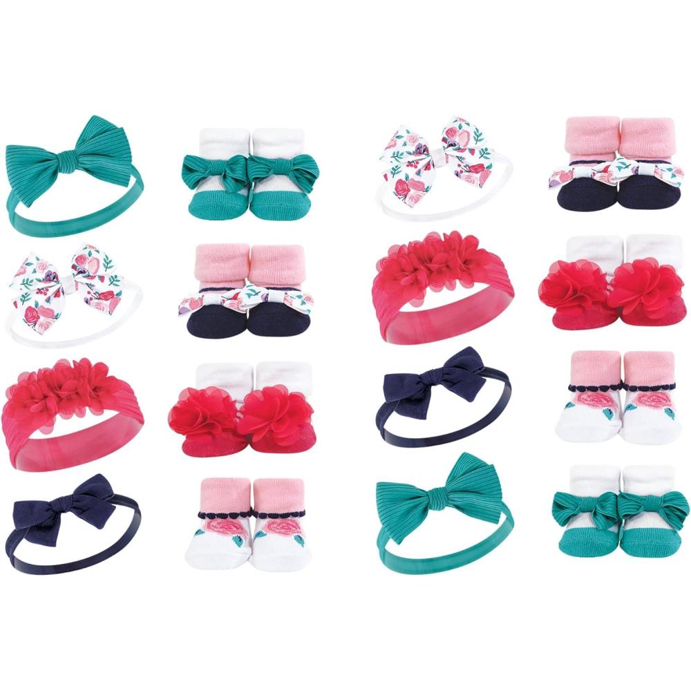 imageLuvable Friends Unisex Baby Silicone BibsBright Pink Floral