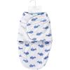 imageHudson Baby Unisex Baby Plush Swaddle Wrap Navy Star 03 MonthsWhale