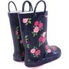 imageHudson Baby Unisex Baby and Toddler Rain BootsMidnight Pink Roses
