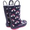 imageHudson Baby Unisex Baby and Toddler Rain BootsNavy Rainbow