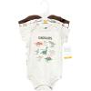 imageHudson Baby babyboys Cotton Bodysuits 3packDinosaur Adventures