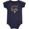 imageHudson Baby babygirls Cotton Bodysuits 5packGirl Daddy Pink Navy