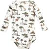 imageHudson Baby unisexbaby Cotton Longsleeve Bodysuits 5packGoing on Safari