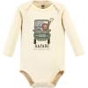 imageHudson Baby unisexbaby Cotton Longsleeve Bodysuits 5packGoing on Safari