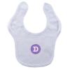 imageHudson Baby Personalized Initial Bib D Girl PinkWhite